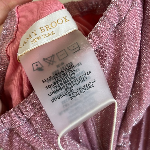 RAMY BROOK Marta Strapless Metallic One Piece Swimsuit In Pink - Picture 12 of 16